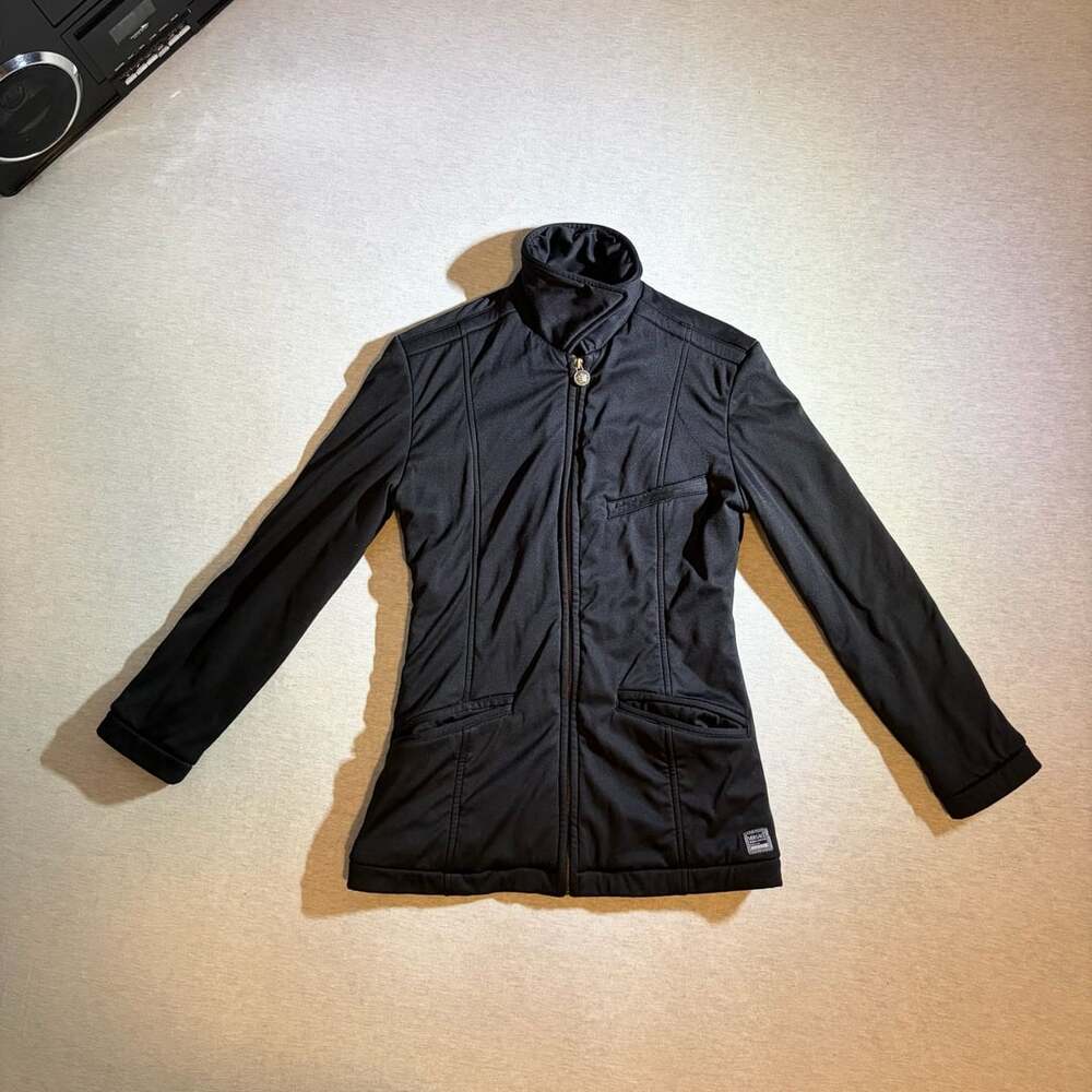 Versace Jeans Couture Full-Zip Medusa Head Logo Black Jacket